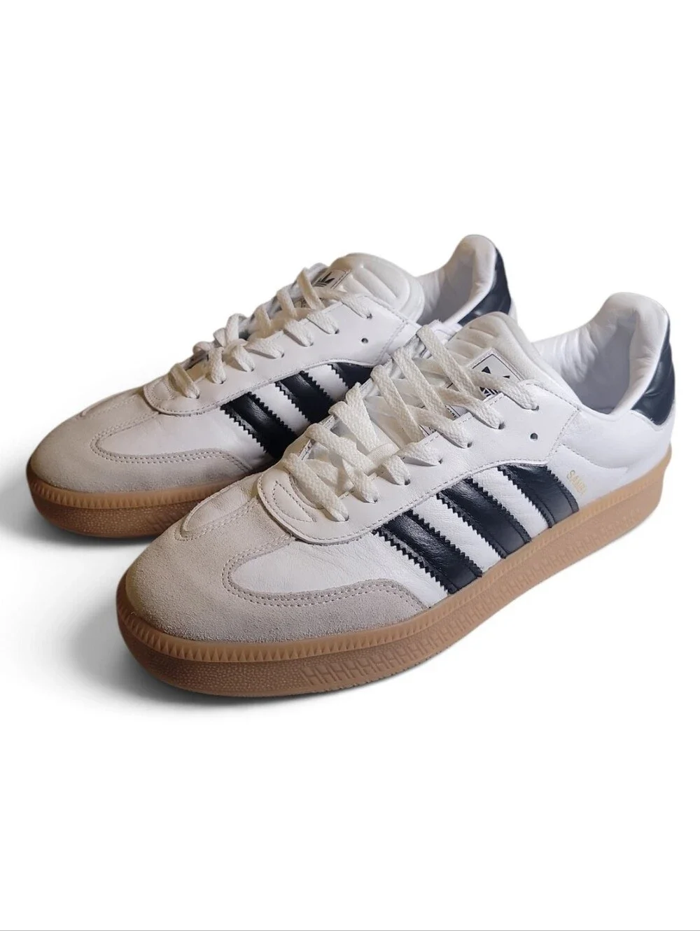 Adidas Samba XLG White Black Gum Sole Sneakers
